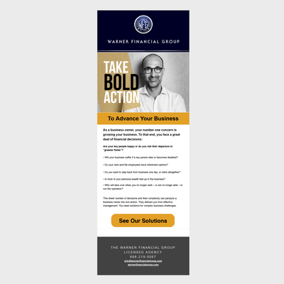 Take Bold Action HTML Email Design